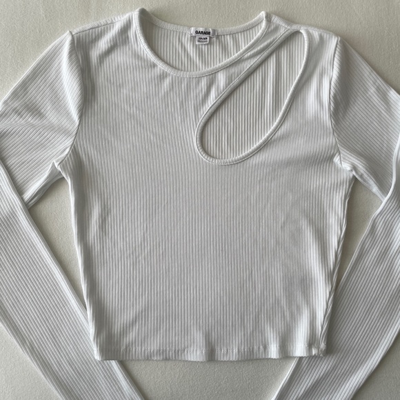 White Garage Long Sleeve Top - Picture 2 of 4